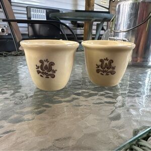 Vintage Pfaltzgraff Village Jam/Relish/Custard Servers Set Of 2